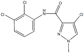 4-chloro-N-(2,3-dichlorophenyl)-1-methyl-1H-pyrazole-3-carboxamide Struktur