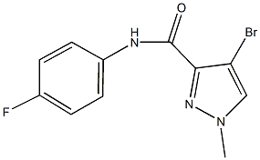 4-bromo-N-(4-fluorophenyl)-1-methyl-1H-pyrazole-3-carboxamide Struktur