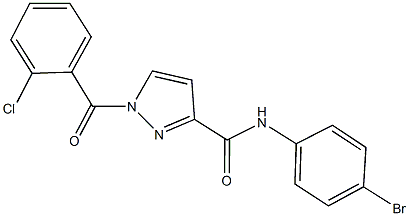 N-(4-bromophenyl)-1-(2-chlorobenzoyl)-1H-pyrazole-3-carboxamide Struktur