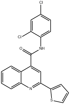 N-(2,4-dichlorophenyl)-2-(2-thienyl)-4-quinolinecarboxamide Struktur