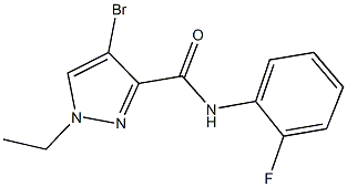 4-bromo-1-ethyl-N-(2-fluorophenyl)-1H-pyrazole-3-carboxamide Struktur