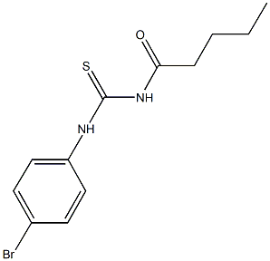 N-(4-bromophenyl)-N'-pentanoylthiourea Struktur