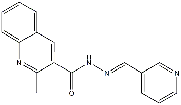 2-methyl-N'-(3-pyridinylmethylene)-3-quinolinecarbohydrazide Struktur