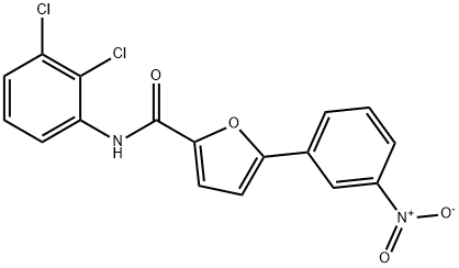 N-(2,3-dichlorophenyl)-5-{3-nitrophenyl}-2-furamide Struktur