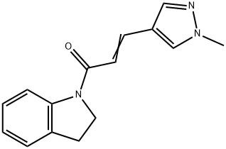 1-[3-(1-methyl-1H-pyrazol-4-yl)acryloyl]indoline Struktur