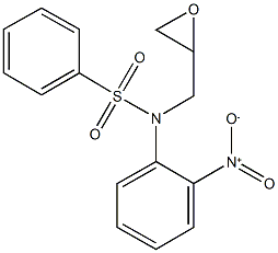 N-{2-nitrophenyl}-N-(2-oxiranylmethyl)benzenesulfonamide Struktur