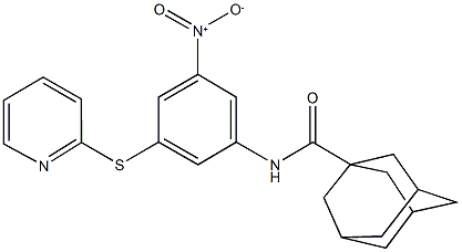 N-[3-nitro-5-(2-pyridinylsulfanyl)phenyl]-1-adamantanecarboxamide Struktur