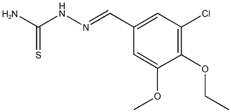 3-chloro-4-ethoxy-5-methoxybenzaldehyde thiosemicarbazone Struktur