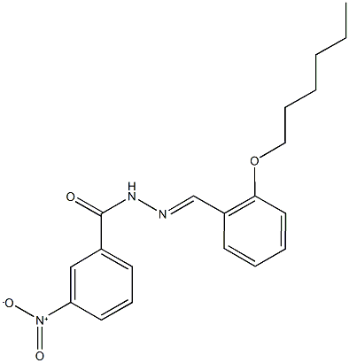 N'-[2-(hexyloxy)benzylidene]-3-nitrobenzohydrazide Struktur