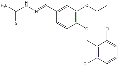 4-[(2,6-dichlorobenzyl)oxy]-3-ethoxybenzaldehyde thiosemicarbazone Struktur