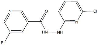 5-bromo-N'-(6-chloro-2-pyridinyl)nicotinohydrazide Struktur