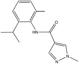 N-(2-isopropyl-6-methylphenyl)-1-methyl-1H-pyrazole-4-carboxamide Struktur