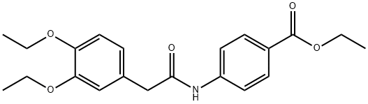 ethyl 4-{[(3,4-diethoxyphenyl)acetyl]amino}benzoate Struktur