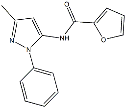 N-(3-methyl-1-phenyl-1H-pyrazol-5-yl)-2-furamide Struktur