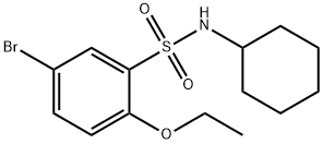 5-bromo-N-cyclohexyl-2-ethoxybenzenesulfonamide Struktur