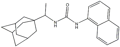 N-[1-(1-adamantyl)ethyl]-N'-(1-naphthyl)urea Struktur