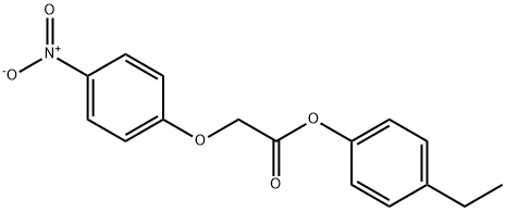 4-ethylphenyl {4-nitrophenoxy}acetate Struktur