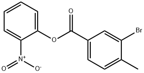 2-nitrophenyl 3-bromo-4-methylbenzoate Struktur