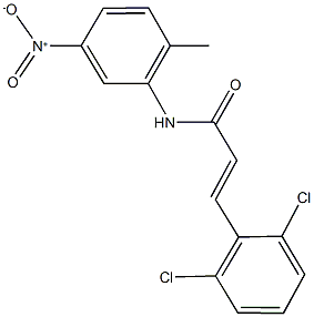 3-(2,6-dichlorophenyl)-N-{5-nitro-2-methylphenyl}acrylamide Struktur