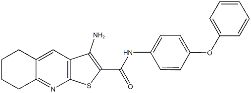 3-amino-N-(4-phenoxyphenyl)-5,6,7,8-tetrahydrothieno[2,3-b]quinoline-2-carboxamide Struktur