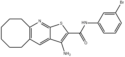 3-amino-N-(3-bromophenyl)-5,6,7,8,9,10-hexahydrocycloocta[b]thieno[3,2-e]pyridine-2-carboxamide Struktur