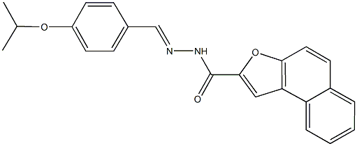 N'-(4-isopropoxybenzylidene)naphtho[2,1-b]furan-2-carbohydrazide Struktur