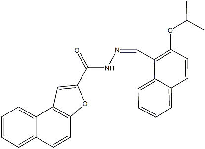 N'-[(2-isopropoxy-1-naphthyl)methylene]naphtho[2,1-b]furan-2-carbohydrazide Struktur