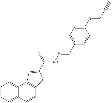 N'-[4-(2-propynyloxy)benzylidene]naphtho[2,1-b]furan-2-carbohydrazide Struktur