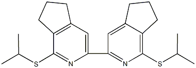 3,3'-bis{1-(isopropylsulfanyl)-6,7-dihydro-5H-cyclopenta[c]pyridine} Struktur