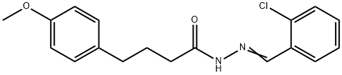 N'-(2-chlorobenzylidene)-4-(4-methoxyphenyl)butanohydrazide Struktur