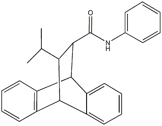 16-isopropyl-N-phenyltetracyclo[6.6.2.0~2,7~.0~9,14~]hexadeca-2,4,6,9,11,13-hexaene-15-carboxamide Struktur