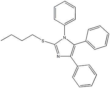 2-(butylsulfanyl)-1,4,5-triphenyl-1H-imidazole Struktur