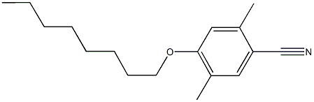 2,5-dimethyl-4-(octyloxy)benzonitrile Struktur