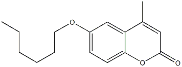 6-(hexyloxy)-4-methyl-2H-chromen-2-one Struktur