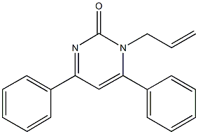 1-allyl-4,6-diphenyl-2(1H)-pyrimidinone Struktur