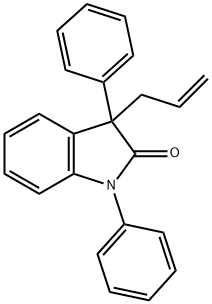 3-allyl-1,3-diphenyl-1,3-dihydro-2H-indol-2-one Struktur