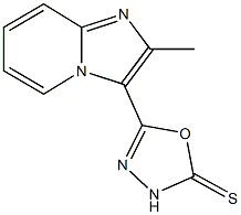 5-(2-methylimidazo[1,2-a]pyridin-3-yl)-1,3,4-oxadiazole-2(3H)-thione Struktur