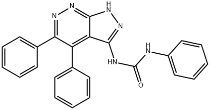 N-(4,5-diphenyl-1H-pyrazolo[3,4-c]pyridazin-3-yl)-N'-phenylurea Struktur