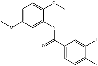 N-(2,5-dimethoxyphenyl)-3-iodo-4-methylbenzamide Struktur