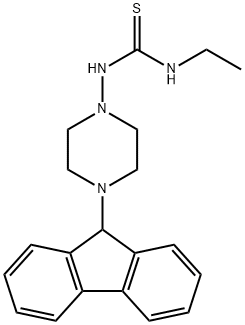 N-ethyl-N'-[4-(9H-fluoren-9-yl)-1-piperazinyl]thiourea Struktur