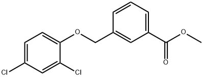 methyl 3-[(2,4-dichlorophenoxy)methyl]benzoate Struktur