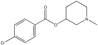 1-methyl-3-piperidinyl 4-chlorobenzoate Struktur