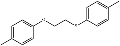 1-methyl-4-{[2-(4-methylphenoxy)ethyl]sulfanyl}benzene Struktur