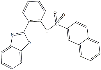 2-(1,3-benzoxazol-2-yl)phenyl 2-naphthalenesulfonate Struktur