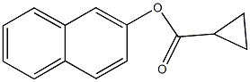 2-naphthyl cyclopropanecarboxylate Struktur