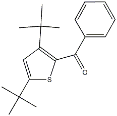 (3,5-ditert-butyl-2-thienyl)(phenyl)methanone Struktur