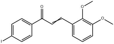 3-(2,3-dimethoxyphenyl)-1-(4-iodophenyl)-2-propen-1-one Struktur