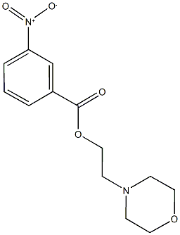 2-(4-morpholinyl)ethyl 3-nitrobenzoate Struktur