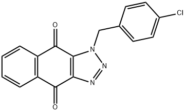 1-(4-chlorobenzyl)-1H-naphtho[2,3-d][1,2,3]triazole-4,9-dione Struktur