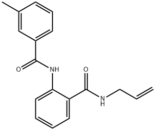 N-allyl-2-[(3-methylbenzoyl)amino]benzamide Struktur